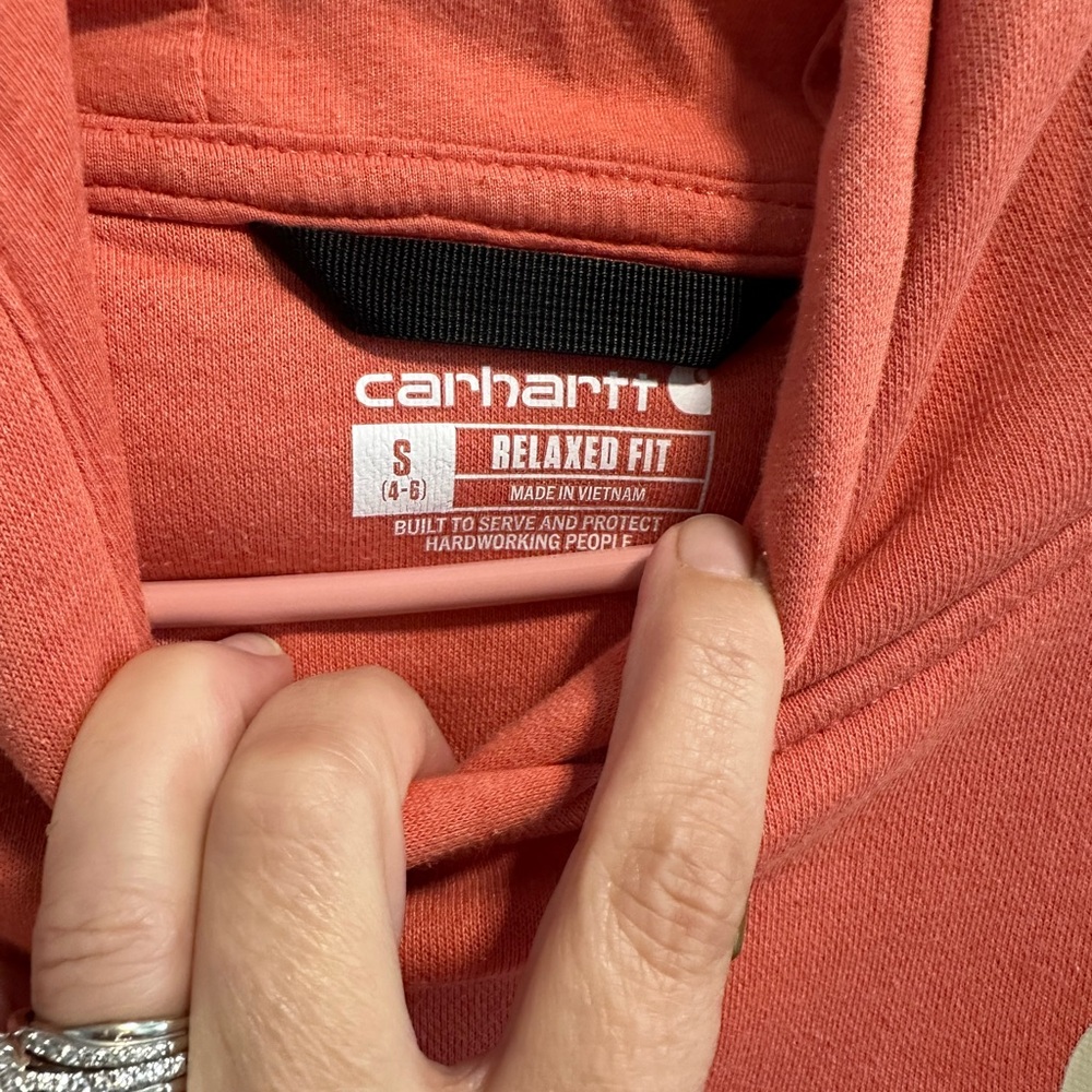 Carhartt Rust Orange Sweatshirt - Picture 2 of 2